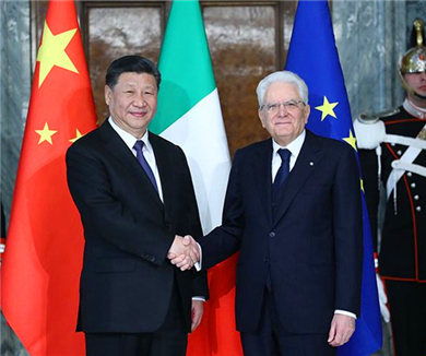 习近平同意大利总统举行会谈