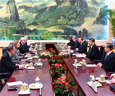 习近平会见“元老会”代表团 