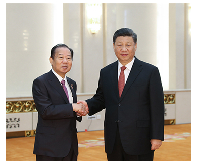 习近平会见日本首相特使