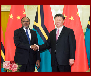 习近平会见瓦努阿图总理萨尔维