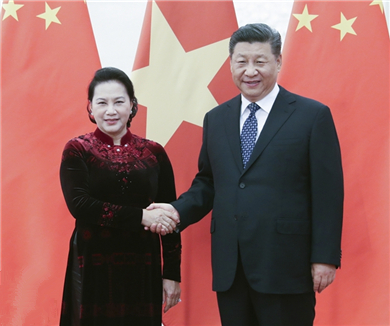 习近平会见越南国会主席