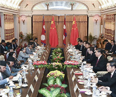 习近平会见尼泊尔总统
