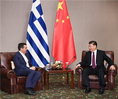 习近平会见希腊前总理 