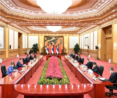 习近平会见塞尔维亚总统