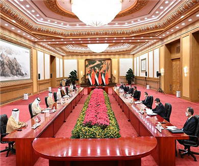 习近平会见阿联酋阿布扎比王储