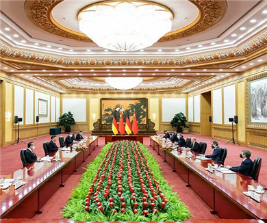 习近平会见德国总理