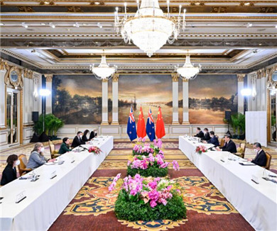 习近平会见新西兰总理