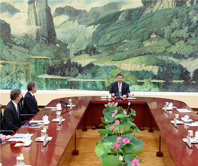 习近平会见美国国务卿