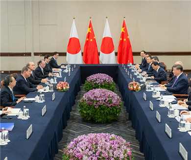 习近平会见日本首相