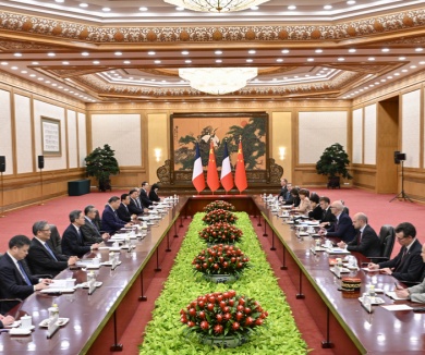 习近平同法国总统举行会谈